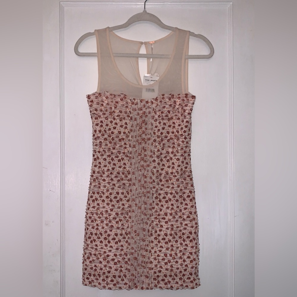 ✨NWT Free People Blush Comb Mini Dress